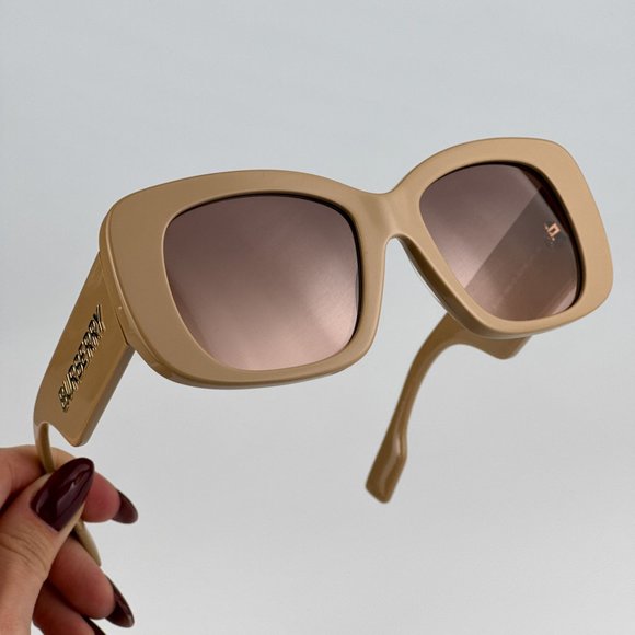 Burberry BE4410 399013 Sunglasses Beige Pink Gradient Brown Square Women BE 4410 - Picture 1 of 10